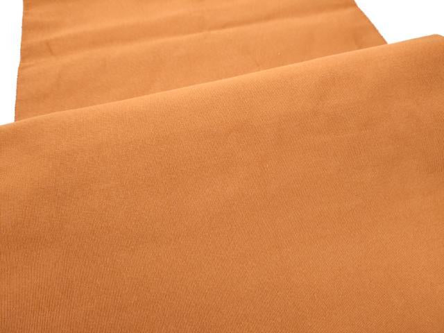平和屋着物●爪掻き本綴れ　八寸名古屋帯　色無地　柿茶色　正絹　逸品　CABG6395hy