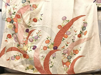 平和屋着物■豪華振袖　刺繍　草花文　金彩　正絹　逸品　CABG6415xe
