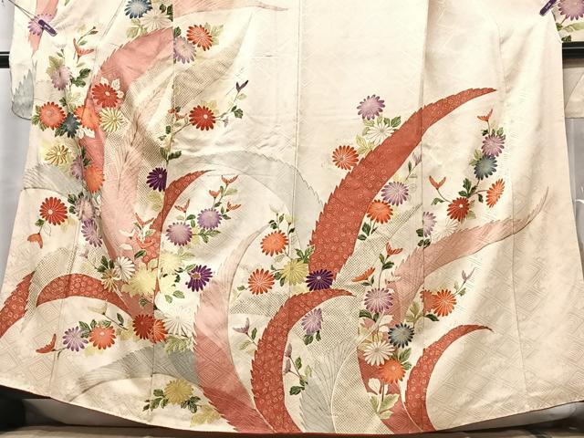 平和屋着物■豪華振袖　刺繍　草花文　金彩　正絹　逸品　CABG6415xe