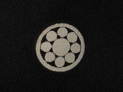 平和屋着物■豪華黒留袖　駒刺繍　飛鶴文　金彩　正絹　逸品　CABG6417xe