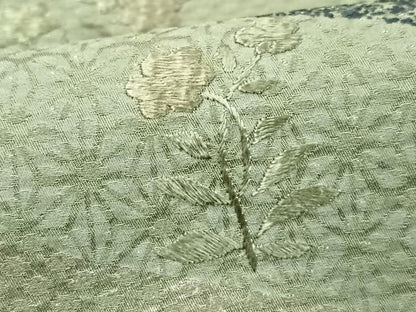 平和屋着物■訪問着　刺繍　草花文　正絹　逸品　未使用　CABG6421xe
