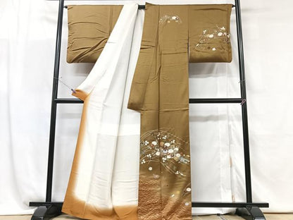 平和屋着物■訪問着　花筏文　暈し染め　正絹　逸品　CABG6428xe