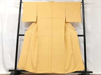 平和屋着物■上質な色無地　花葉色　正絹　逸品　CABG6432xe