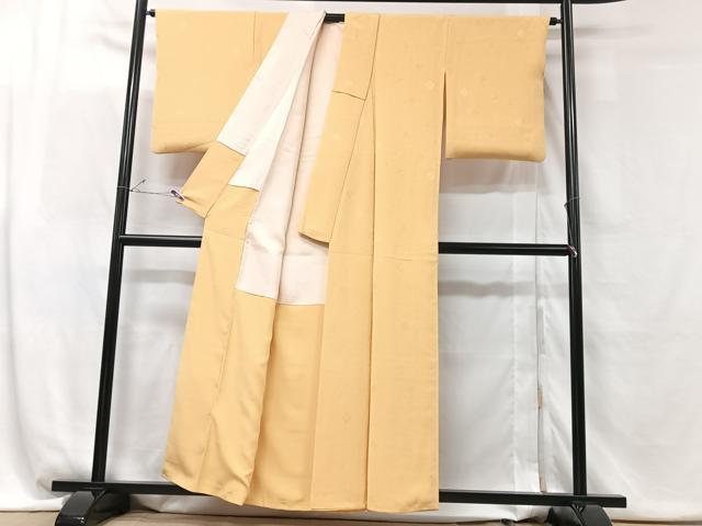 平和屋着物■上質な色無地　花葉色　正絹　逸品　CABG6432xe
