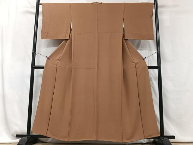 平和屋着物■上質な色無地　丁字染色　正絹　逸品　CABG6436xe