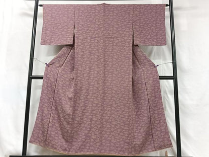 平和屋着物■上質な小紋　露芝花文　正絹　逸品　CABG6438xe