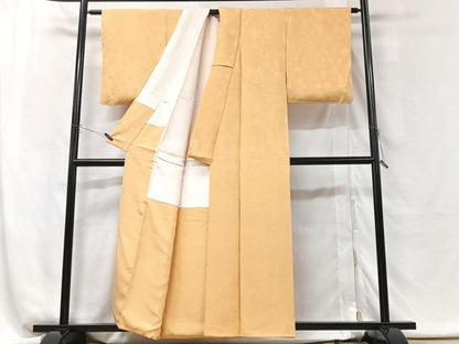 平和屋着物■上質な色無地　花葉色　正絹　逸品　CABG6439xe
