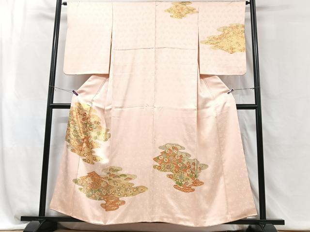平和屋着物■訪問着　更紗花文　金彩　正絹　逸品　CABG6443xe
