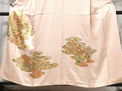 平和屋着物■訪問着　更紗花文　金彩　正絹　逸品　CABG6443xe