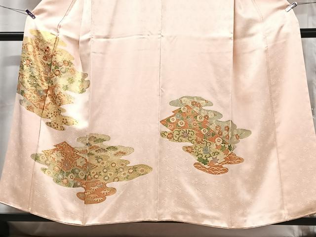 平和屋着物■訪問着　更紗花文　金彩　正絹　逸品　CABG6443xe