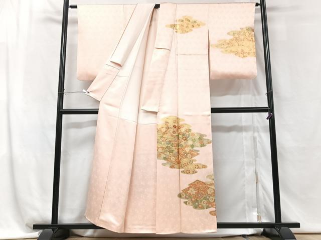 平和屋着物■訪問着　更紗花文　金彩　正絹　逸品　CABG6443xe