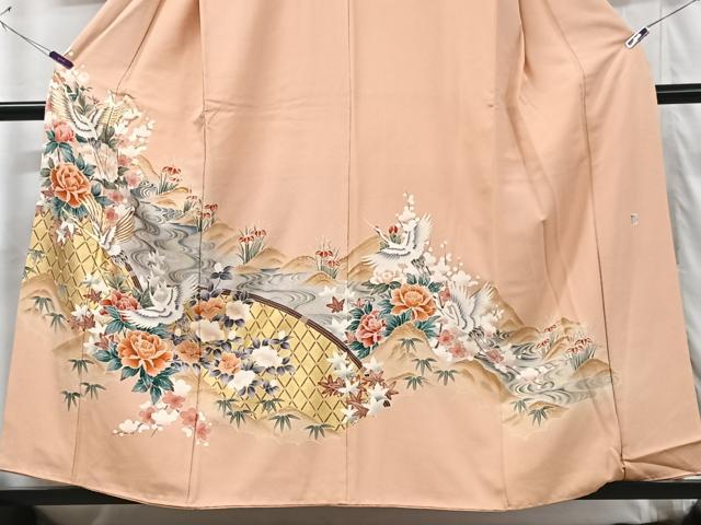 平和屋着物■豪華色留袖　作家物　花鳥文　金彩　正絹　逸品　CABG6444xe