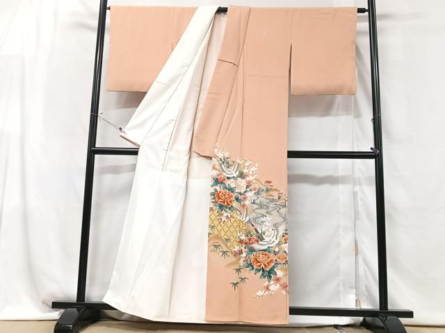 平和屋着物■豪華色留袖　作家物　花鳥文　金彩　正絹　逸品　CABG6444xe