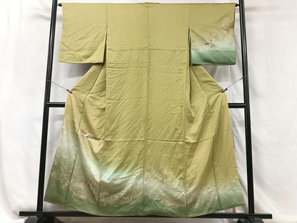 平和屋着物■訪問着　刺繍　鳳凰　暈し染め　鈴乃屋扱い　正絹　逸品　CABG6446xe