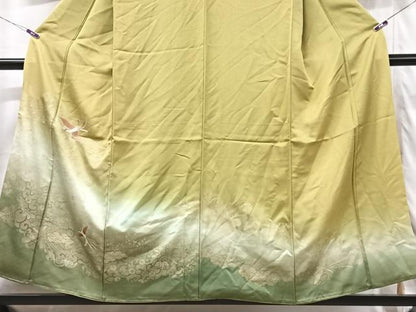 平和屋着物■訪問着　刺繍　鳳凰　暈し染め　鈴乃屋扱い　正絹　逸品　CABG6446xe