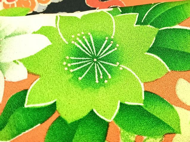 平和屋着物■豪華振袖 駒刺繍 草花文 金糸 正絹 逸品 CABG6452xe