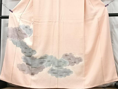 平和屋着物■訪問着 雲取り文 暈し染め 正絹 逸品 CABG6457xe