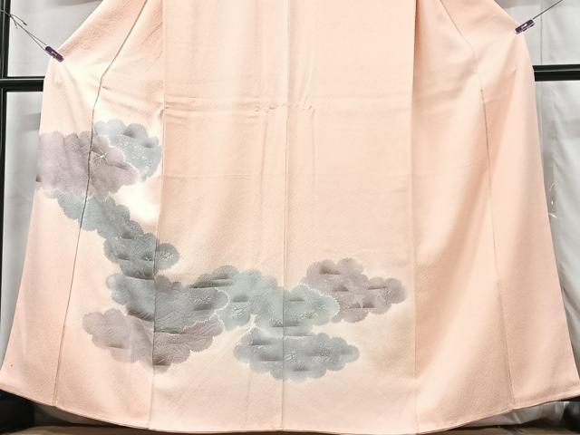 平和屋着物■訪問着 雲取り文 暈し染め 正絹 逸品 CABG6457xe