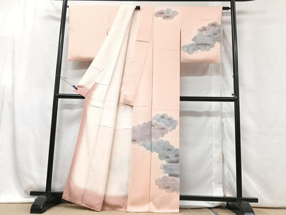平和屋着物■訪問着 雲取り文 暈し染め 正絹 逸品 CABG6457xe