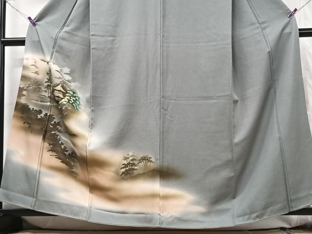 平和屋着物■訪問着 風景文 暈し染め 金彩 正絹 逸品 CABG6458xe