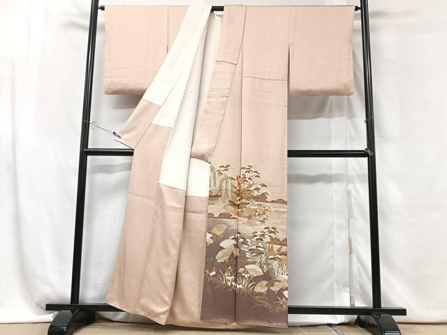 平和屋着物■豪華色留袖 風景文 暈し染め 金彩 正絹 逸品 CABG6460xe
