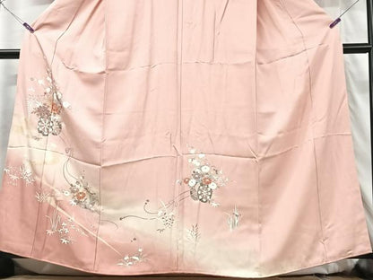 平和屋着物■訪問着 花籠文 三越扱い 正絹 逸品 CABG6461xe
