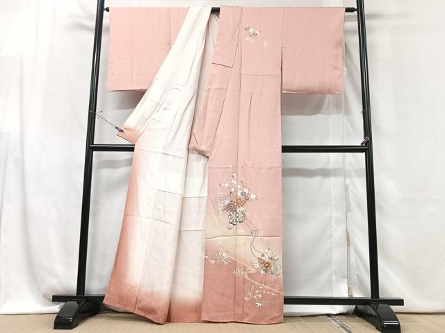 平和屋着物■訪問着 花籠文 三越扱い 正絹 逸品 CABG6461xe