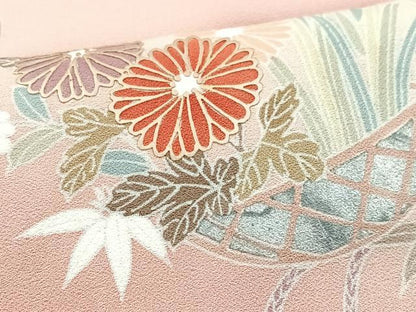 平和屋着物■訪問着 花籠文 三越扱い 正絹 逸品 CABG6461xe
