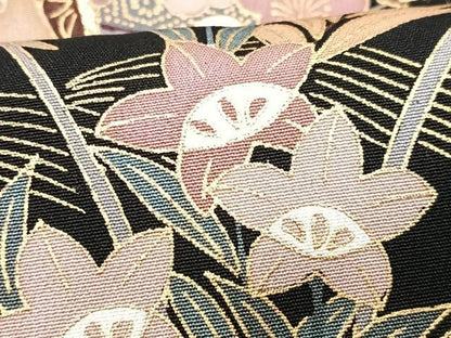 平和屋着物■豪華黒留袖 駒刺繍 御所車浜松文 金彩 正絹 逸品 CABG6464xe