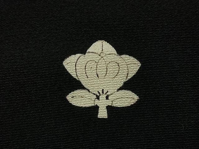 平和屋着物■豪華黒留袖 駒刺繍 更紗花文 正絹 逸品 CABG6468xe