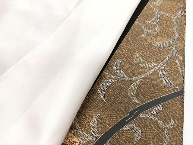 平和屋着物■豪華黒留袖 駒刺繍 更紗花鳥文 正絹 逸品 CABG6471xe