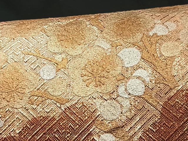 平和屋着物■豪華黒留袖 地紙花文 暈し染め 金彩 正絹 逸品 CABG6473xe