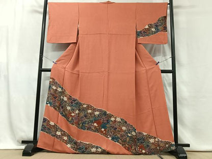平和屋着物■訪問着 絞り 辻が花 草花文 正絹 逸品 CABG6478xe