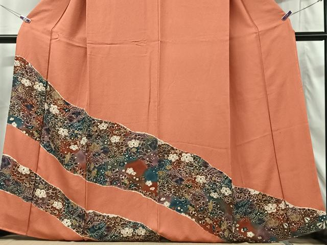 平和屋着物■訪問着 絞り 辻が花 草花文 正絹 逸品 CABG6478xe