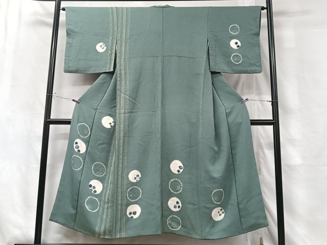 平和屋着物■訪問着 絞り 花丸文 正絹 逸品 CABG6483xe