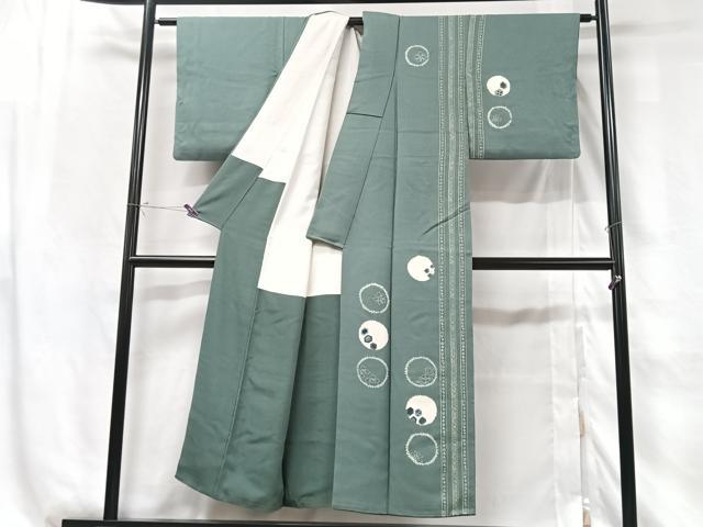平和屋着物■訪問着 絞り 花丸文 正絹 逸品 CABG6483xe