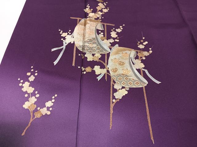 平和屋着物■訪問着　几帳枝花文　暈し染め　金彩　正絹　逸品　CABG6486xe