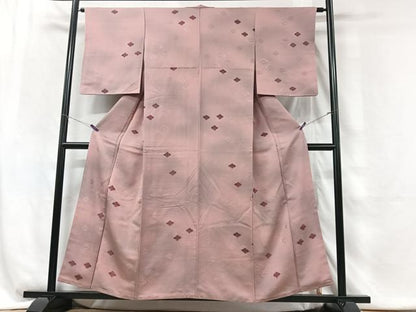 平和屋着物■上質な小紋　松皮菱文　暈し染め　正絹　逸品　CABG6492xe
