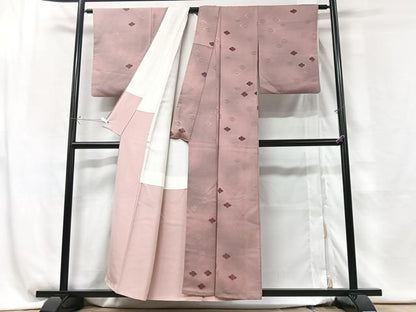 平和屋着物■上質な小紋　松皮菱文　暈し染め　正絹　逸品　CABG6492xe