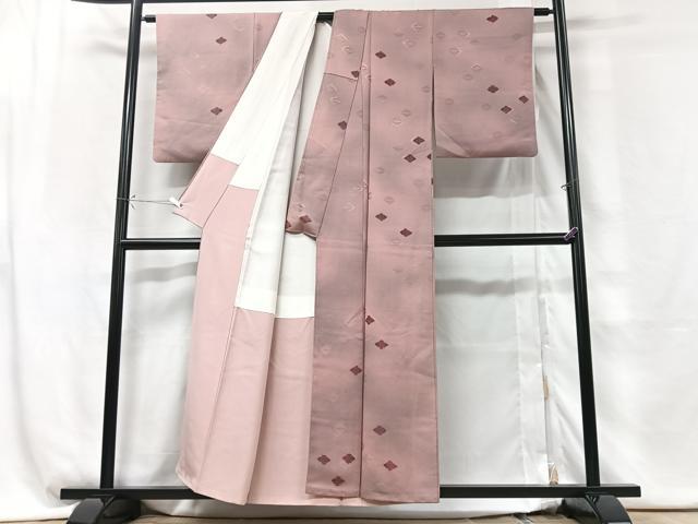 平和屋着物■上質な小紋　松皮菱文　暈し染め　正絹　逸品　CABG6492xe