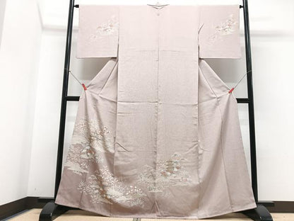 平和屋着物■訪問着　風景文　金彩　正絹　逸品　CABG6500xe