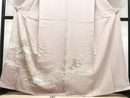 平和屋着物■訪問着　風景文　金彩　正絹　逸品　CABG6500xe