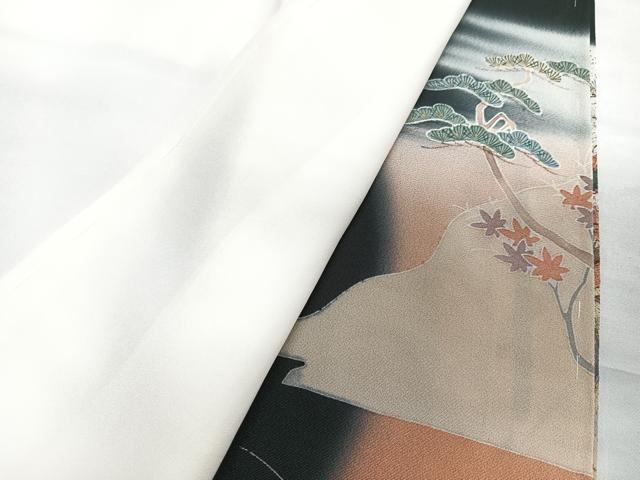 平和屋着物■豪華黒留袖　作家物　人物風景文　暈し染め　金彩　正絹　逸品　未使用　CABG6502xe
