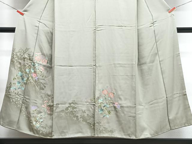 平和屋着物■訪問着　草花文　暈し染め　金彩　正絹　逸品　CABG6503xe