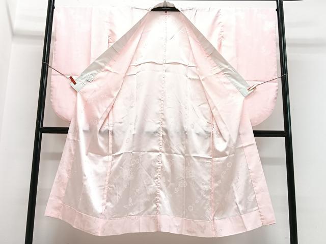 平和屋着物■振袖用長襦袢　無双仕立て　扇面花地紋　洗える着物　CABG6519xe