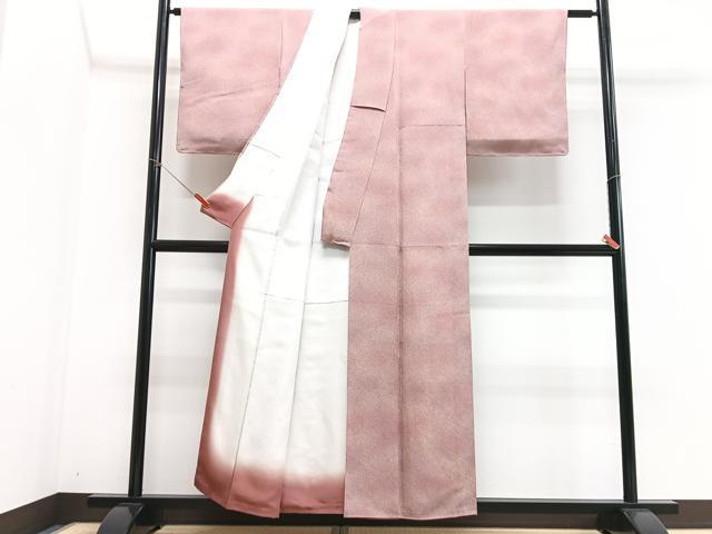 平和屋着物■上質な小紋　作家物　霞文　鬼しぼ縮緬　正絹　逸品　CABG6522xe