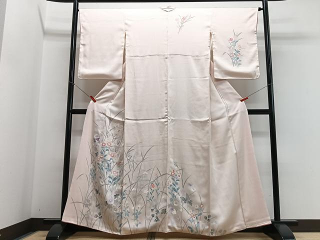 平和屋着物■訪問着 草花文 正絹 逸品 CABG6524xe