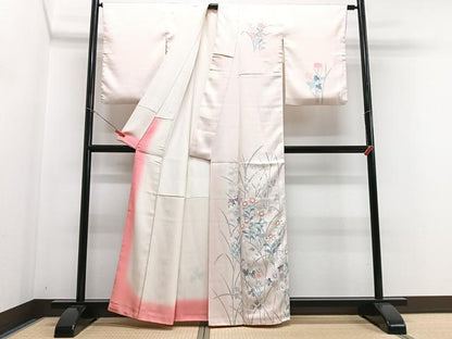 平和屋着物■訪問着 草花文 正絹 逸品 CABG6524xe