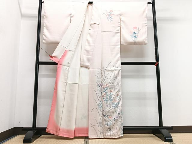 平和屋着物■訪問着 草花文 正絹 逸品 CABG6524xe