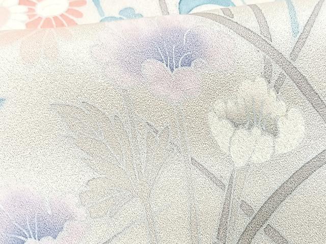 平和屋着物■訪問着 草花文 正絹 逸品 CABG6524xe
